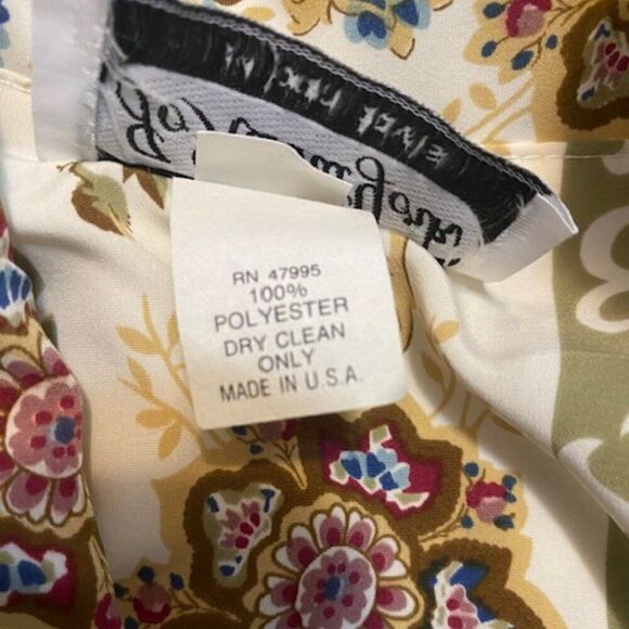 Jo Hanna York by Joan Davis Vintage White Floral print skirt set. size 14W - Picture 10 of 10